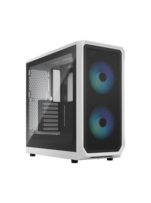 Fractal Design Focus 2 RGB Tempered Glass White TG Clear Tint