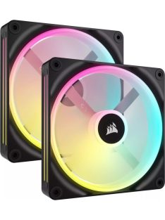   Corsair iCUE LINK QX140 RGB 140mm PWM PC Fans Starter Kit with iCUE LINK System Hub