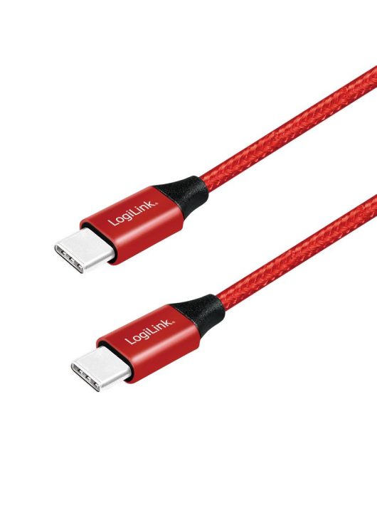 Logilink USB 2.0 Type-C cable C/M to USB-C/M 0,3m Red