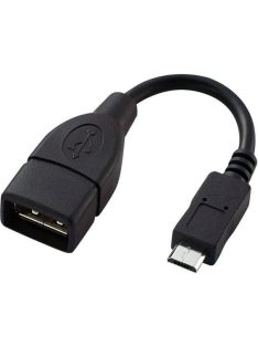 Platinet Omega USB cable USB A micro USB 0,15m Black