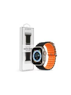   Devia Deluxe Series Sport6 Silicon Two-tone Watch Band 38-41mm Black/Orange