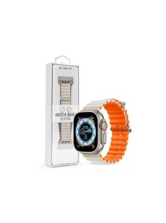   Devia Deluxe Series Sport6 Silicon Two-tone Watch Band 38-41mm Starlight/Orange