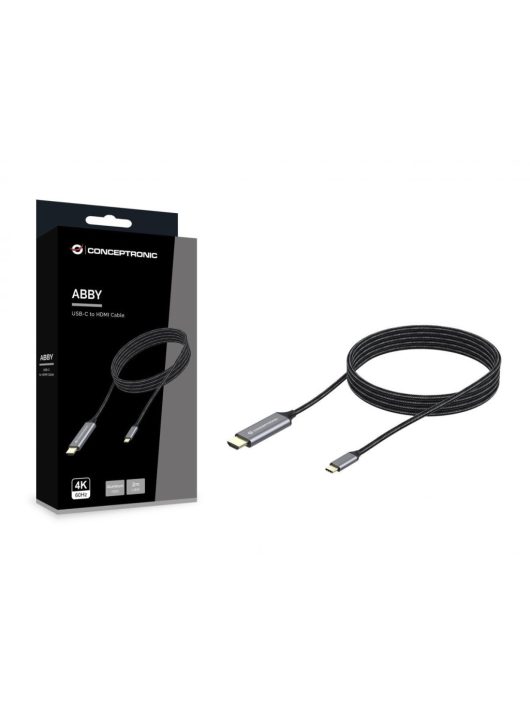 Conceptronic  ABBY10G USB-C to HDMI Male to Male 4K60Hz cable 2m Black