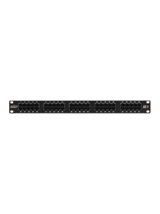 NIKOMAX 50-port Patch Panel 1U Black