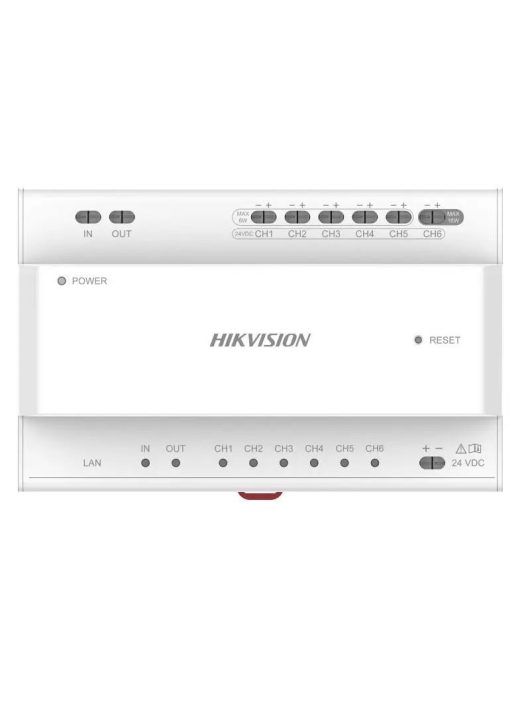 Hikvision Disztribútor egység kétvezetékes IP kaputelefon-rendszerhez