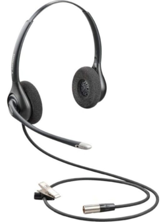 Poly Plantronics HW261N-DC Quick Disconnect Headset Black