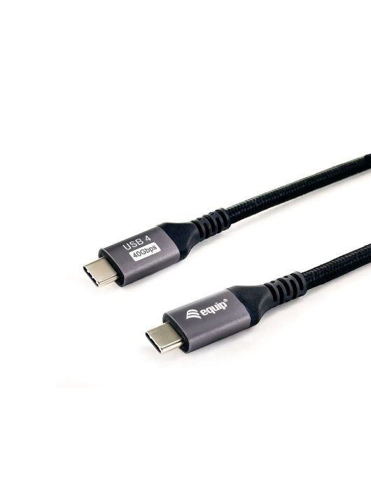 EQuip USB-C 4 Gen3 to USB-C 240W cable 1,2m Black