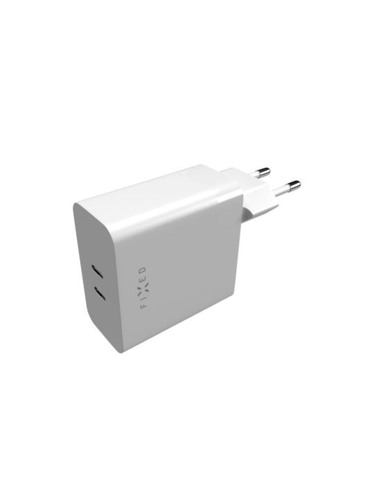 FIXED Dual USB-C Mains Charger PD support 65W White