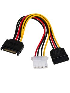 Akyga AK-CA-32 SATA /MOLEX átalakító Y kábel