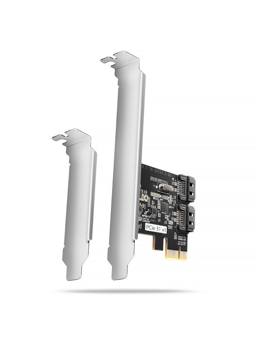 AXAGON PCES-SJ2 PCIe vezérlő 2x SATA 6G