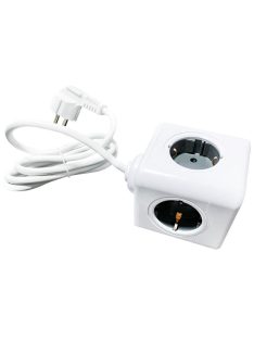   Technaxx TX-195 Power Cube Hálózati Elosztó 4DIN 1,4m White