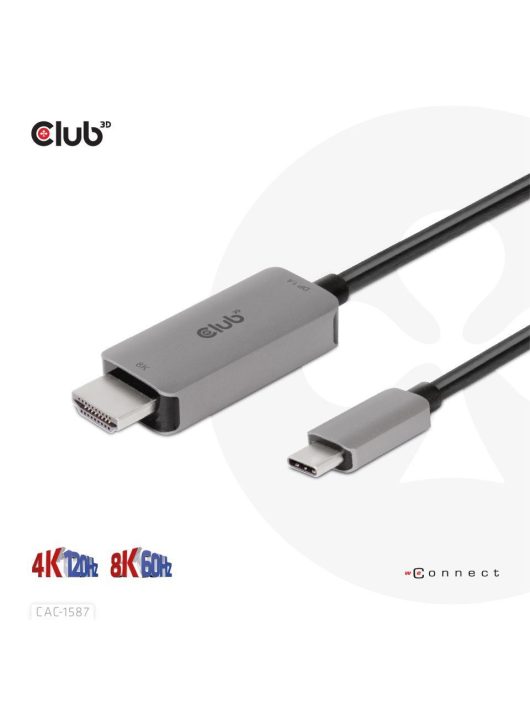 Club3D USB Gen2 Type-C to HDMI cable 3m Black