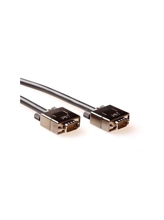 ACT High Performance VGA cable male-male with metal hoods 1,8m Black