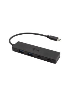 I-TEC 4-port USB-C Metal 2xUSB 3.0+2xUSB-C Hub Black