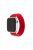 FIXED Elastic Nylon Strap for Apple Watch 42/44/45mm, size XS, red