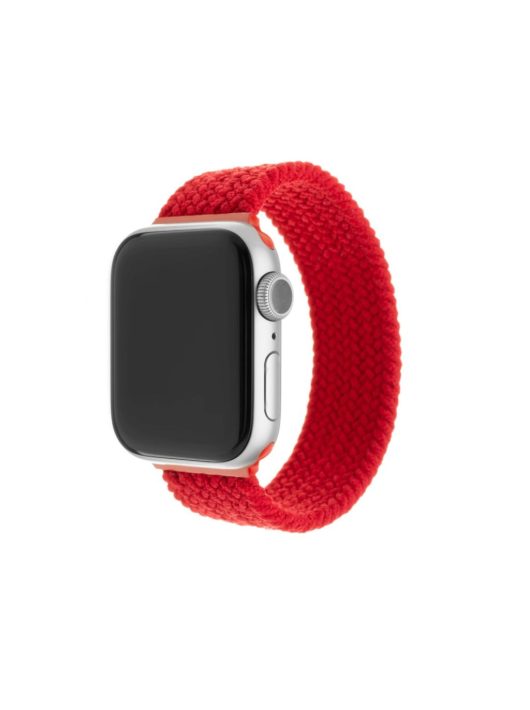 FIXED Elastic Nylon Strap for Apple Watch 42/44/45mm, size XS, red