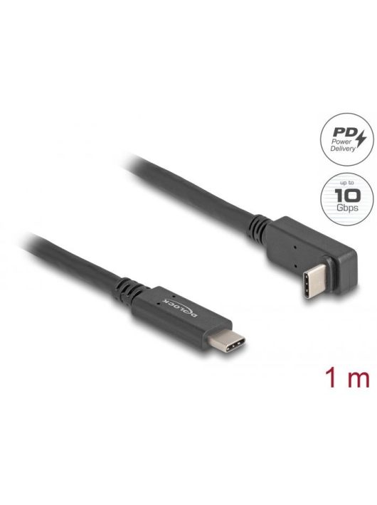 DeLock USB Type-C male/male cable 1m Black