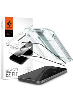 Spigen iPhone 15 Plus Glass tR EZ Fit FC Black (2 Pack)