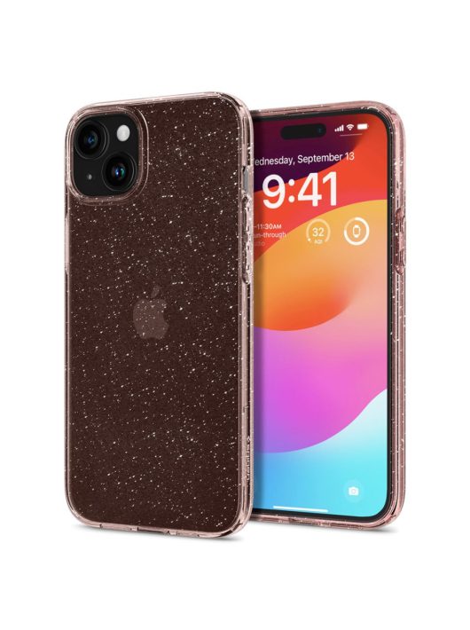 Spigen iPhone 15 Plus Liquid Crystal Glitter Rose Quartz