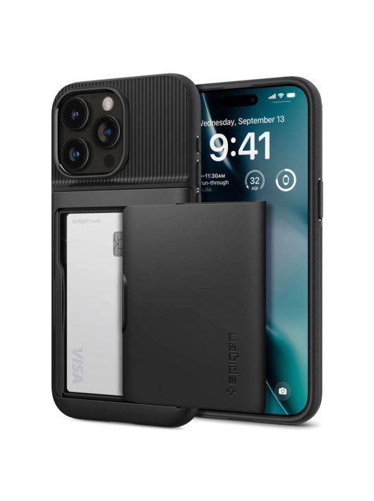 Spigen iPhone 15 Pro Case Slim Armor CS Black