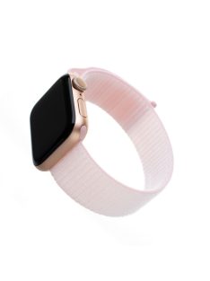   FIXED Nylon Strap for Apple Watch 42/44/45mm, Rózsaszín, Okosóra kiegészítő