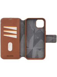 Decoded iPhone 15 Case Leather Detachable Wallet Tan