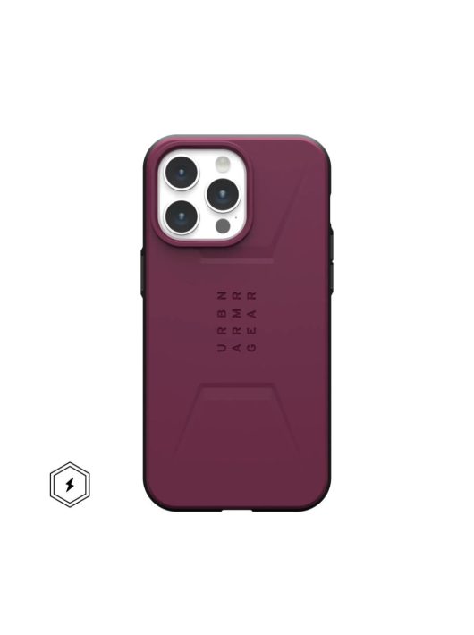 UAG Civilian case for MagSafe iPhone 15 Pro Max Bordeaux