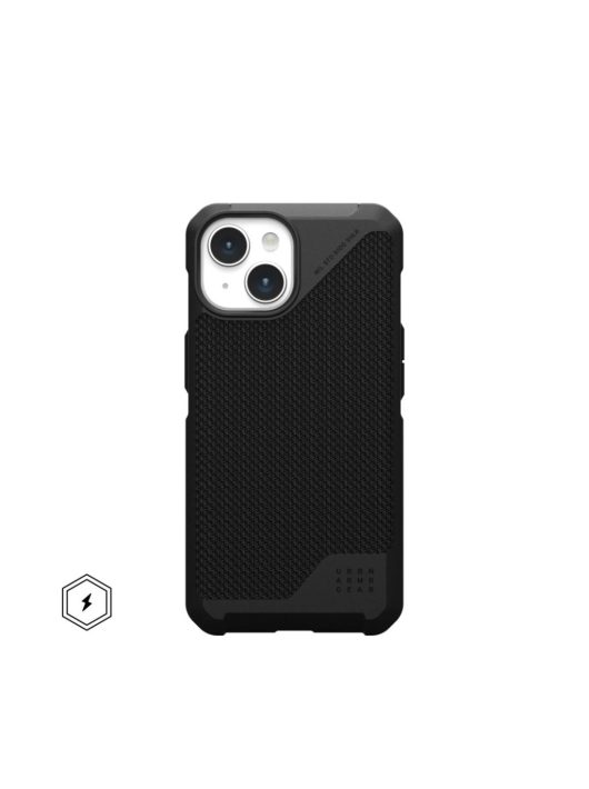 UAG Metropolis LT case for MagSafe iPhone 15 Kevlar Black 