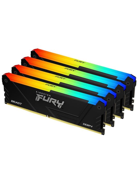 Kingston 32GB DDR4 3600MHz Kit(4x8GB) Fury Beast RGB Black