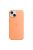 Apple iPhone 15 Silicone Case with MagSafe Orange Sorbet