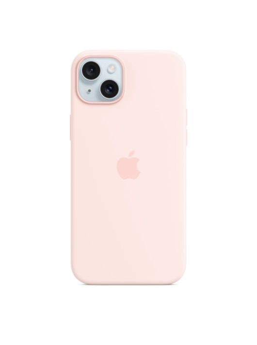 Apple iPhone 15 Plus Silicone Case with MagSafe Light Pink