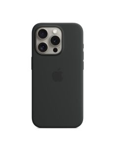 Apple iPhone 15 Pro Silicone Case with MagSafe Black