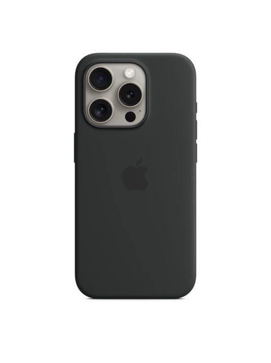 Apple iPhone 15 Pro Silicone Case with MagSafe Black