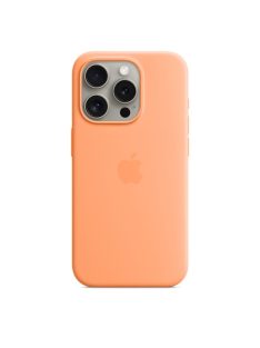 Apple iPhone 15 Pro Silicone Case with MagSafe Orange Sorbet