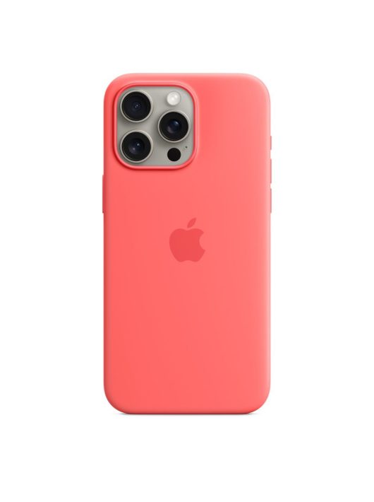 Apple iPhone 15 Pro Max Silicone Case with MagSafe Guava