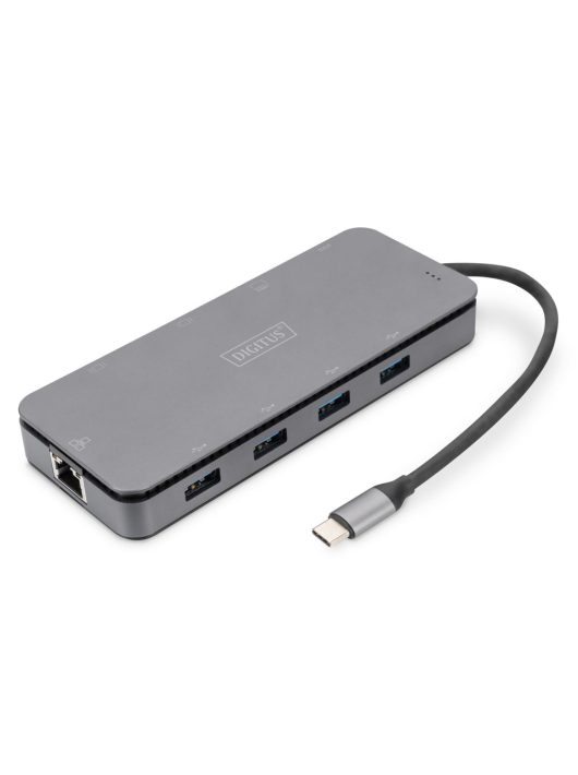 Digitus 11-Port USB-C Docking Station with SSD Enclosure Grey