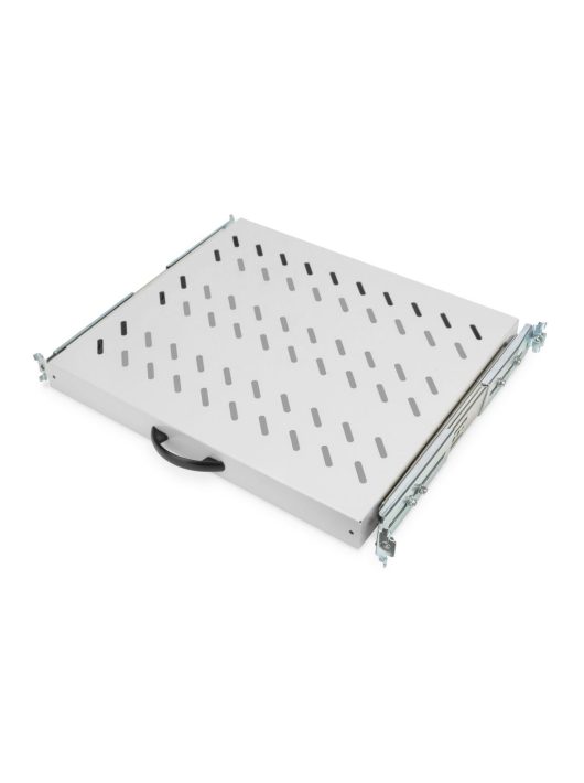 Digitus 1U extendible shelf for 600mm depth racks 40x485x368mm up to 25 kg Grey (RAL 7035)