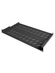   Digitus 1U fixed shelf for racks from 400mm depth 45x483x250mm up to 15kg Black (RAL 9005)