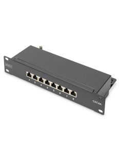 Digitus 8-Port Patch Panel 1U Black