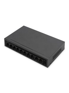 Digitus 8+2 Port Gigabit PoE Switch Black