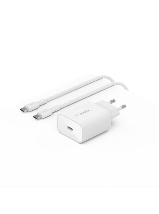 Belkin BoostCharge PD 25W PPS USB-C wall charger 1m  White