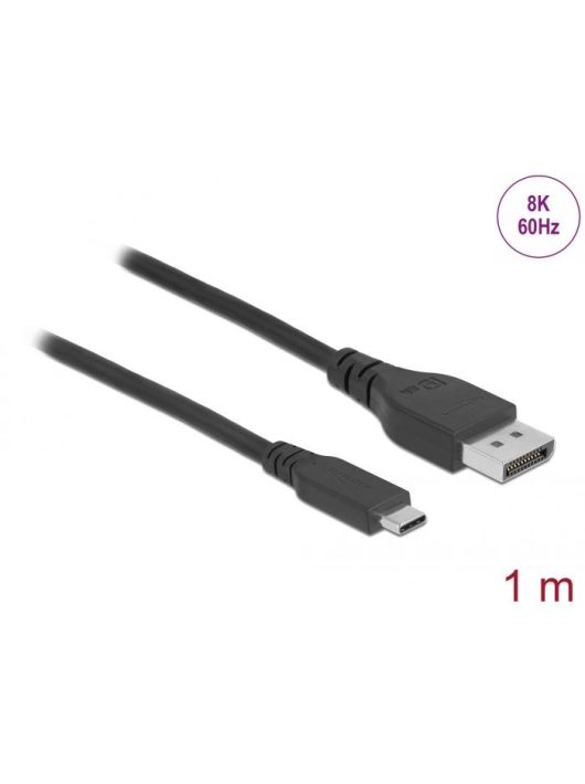 DeLock USB Type-C to DisplayPort cable 1m Black