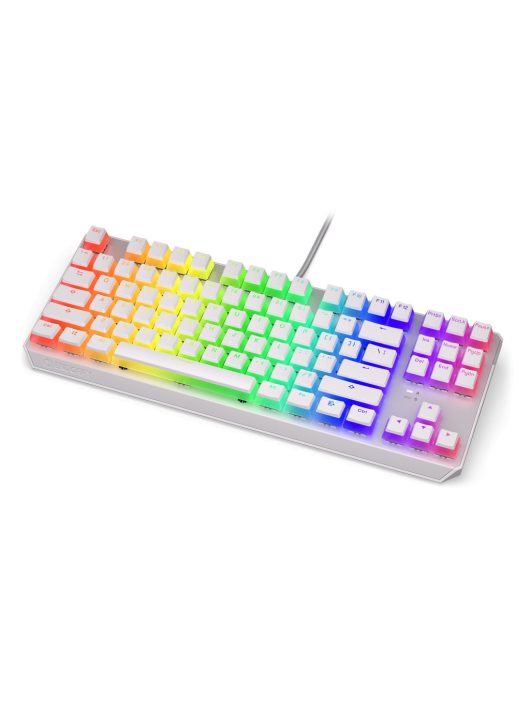 Endorfy Thock TKL Brown Switch Mechanical Keyboard Pudding Onyx White US