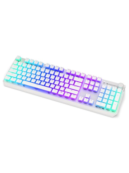 Endorfy Thock Wireless Red Switch Mechanical Keyboard Onyx White Pudding US