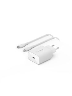   Belkin BoostCharge PD 25W PPS Wall Charger Bundle with C-Lightning Cable 1m White