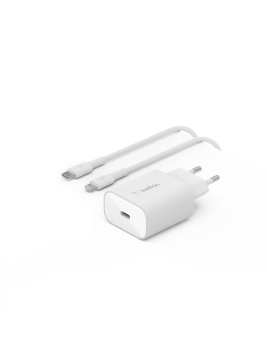 Belkin BoostCharge PD 25W PPS Wall Charger Bundle with C-Lightning Cable 1m White