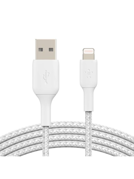 Belkin Braided Lightning to USB-A Cable 3m White