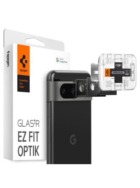 Spigen  Google Pixel 8 Glass tR EZ Fit Optik Black (2 Pack)