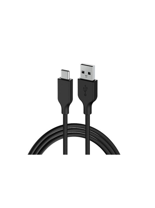 Genius ACC-A2CC-3A USB-A to USB-C 3A QC3.0 charging cable & data 1,5m Black