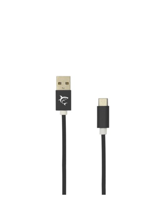 White Shark Adder USB-A to USB-C Cable 2m Black